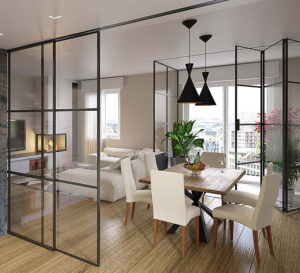 frame marco perimetral para vidrio. acabado blanco, negro o anodizado plata