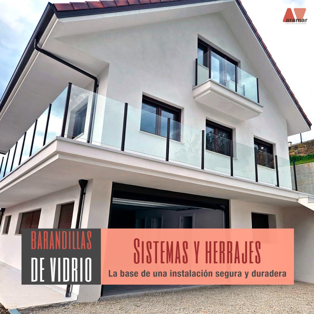 tipos de barandillas de vidrio 