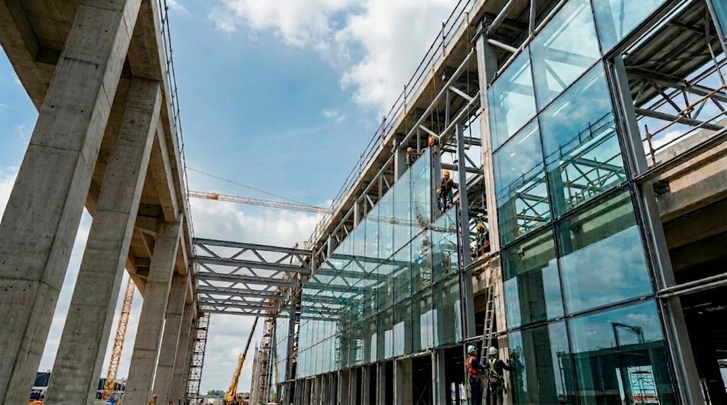 vidrio en obra civil