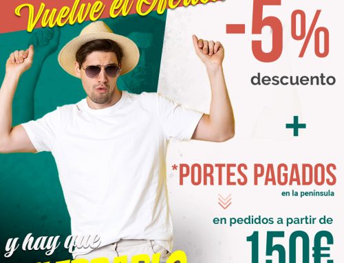 Vuelve el Ofertón de Agosto Aramar: 5% de descuento y portes gratis