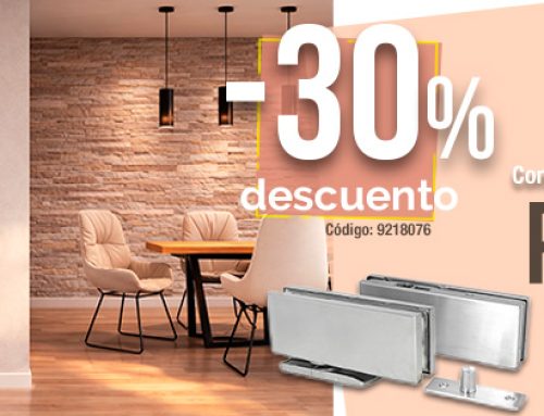 Ofertón de octubre Aramar: 30% de descuento en conjuntos de pernios con freno